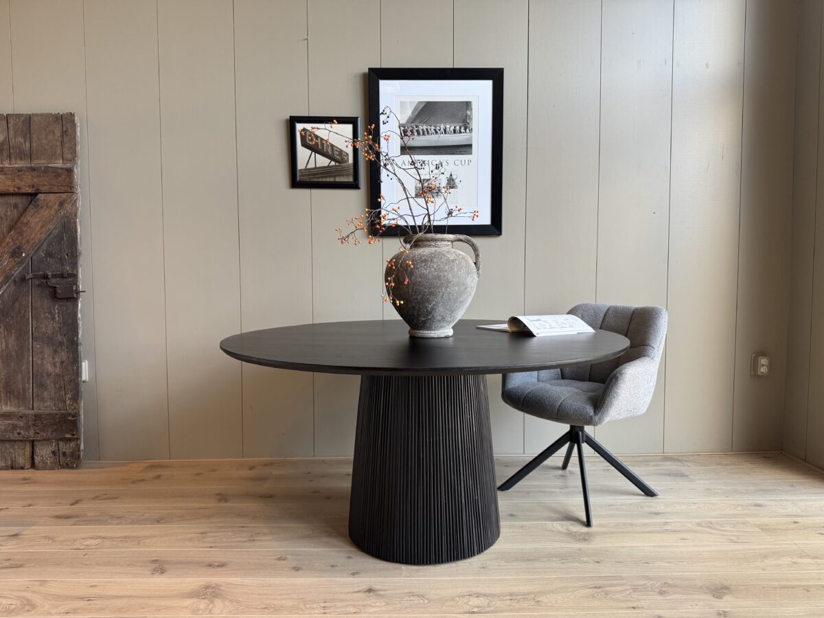 Eetkamertafel Rome Zwart 150cm - Afbeelding 3