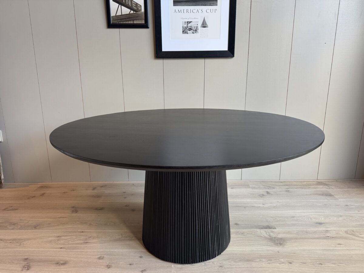 Eetkamertafel Rome Zwart 150cm - Afbeelding 4