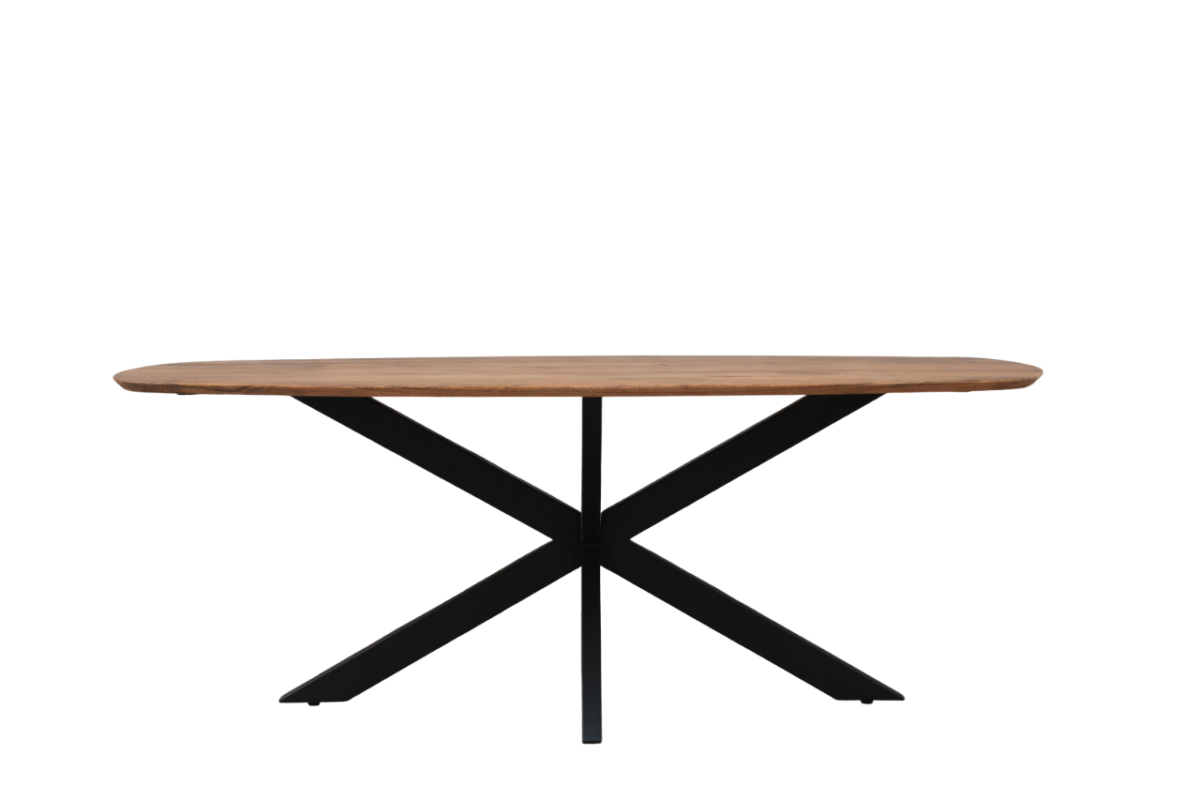 Esszimmertisch Mango Dänisch oval 200x100 cm mit Spider Bein – Bild 2