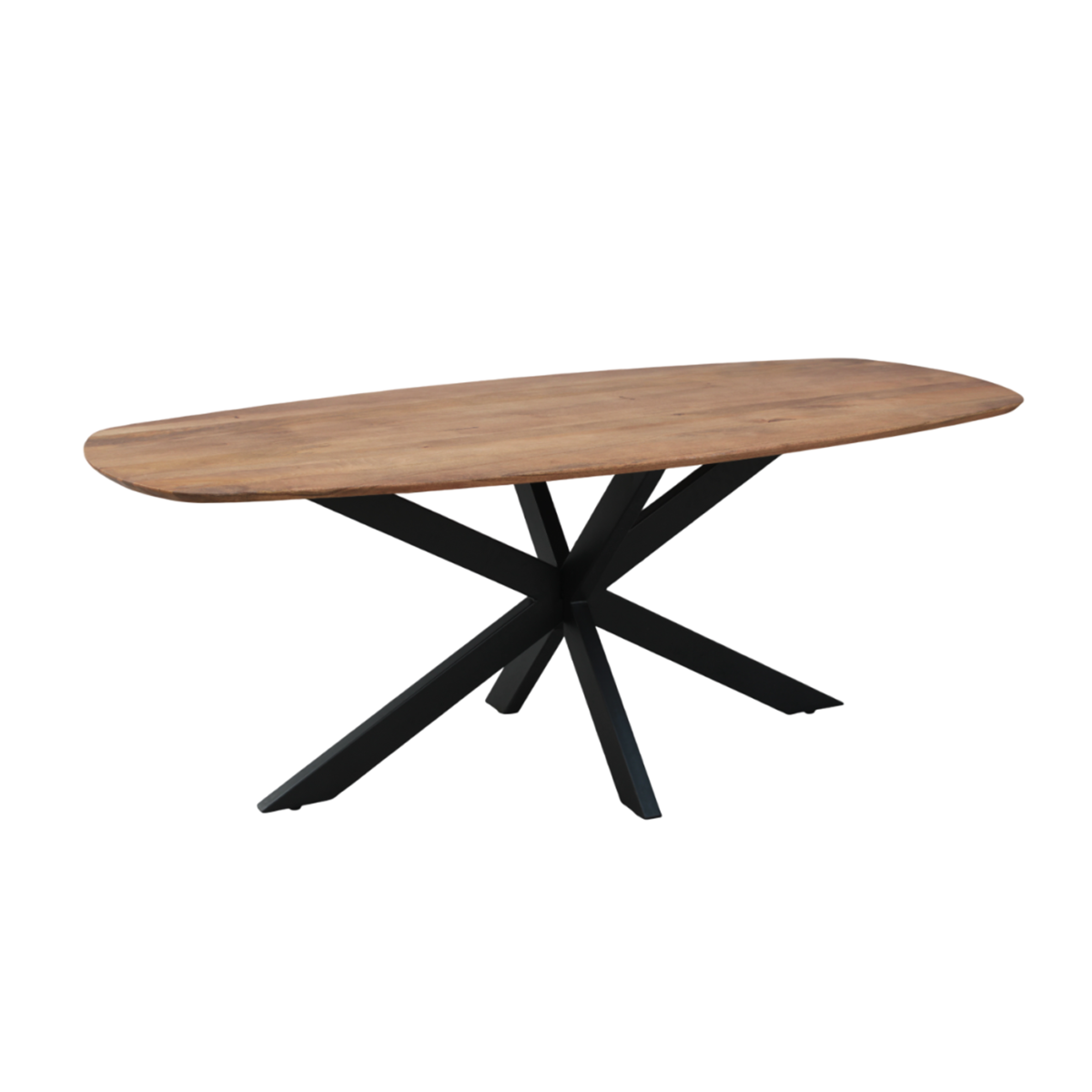 Esszimmertisch Mango Dänisch oval 200x100 cm mit Spider Bein – Bild 1
