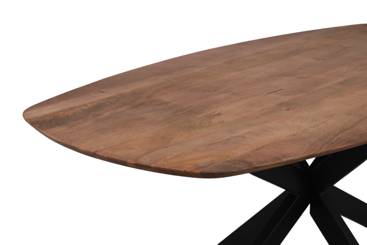Esszimmertisch Mango Dänisch oval 200x100 cm mit Spider Bein – Bild 6