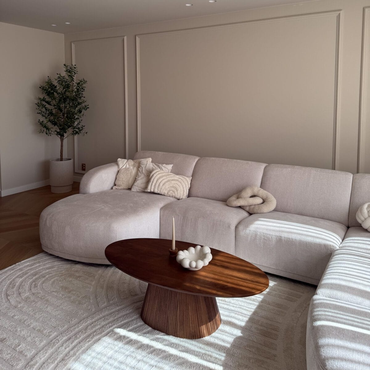 Salontafel Rome Ovaal Bruin 120cm - Afbeelding 2