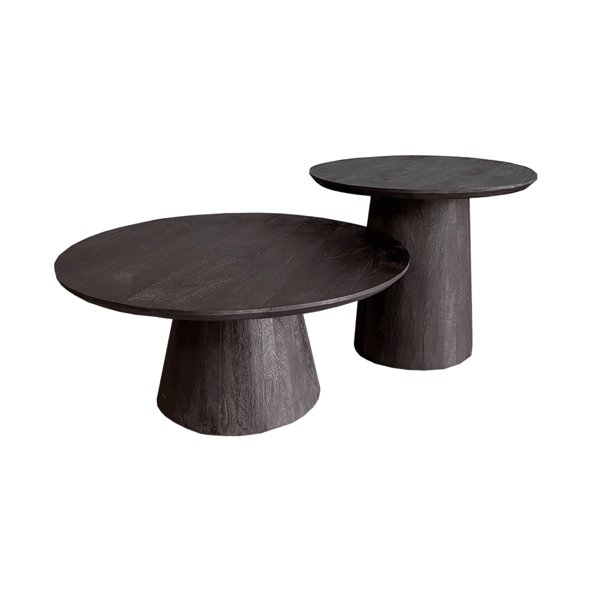 Couchtisch 2er Set Oslo Braun – Bild 1