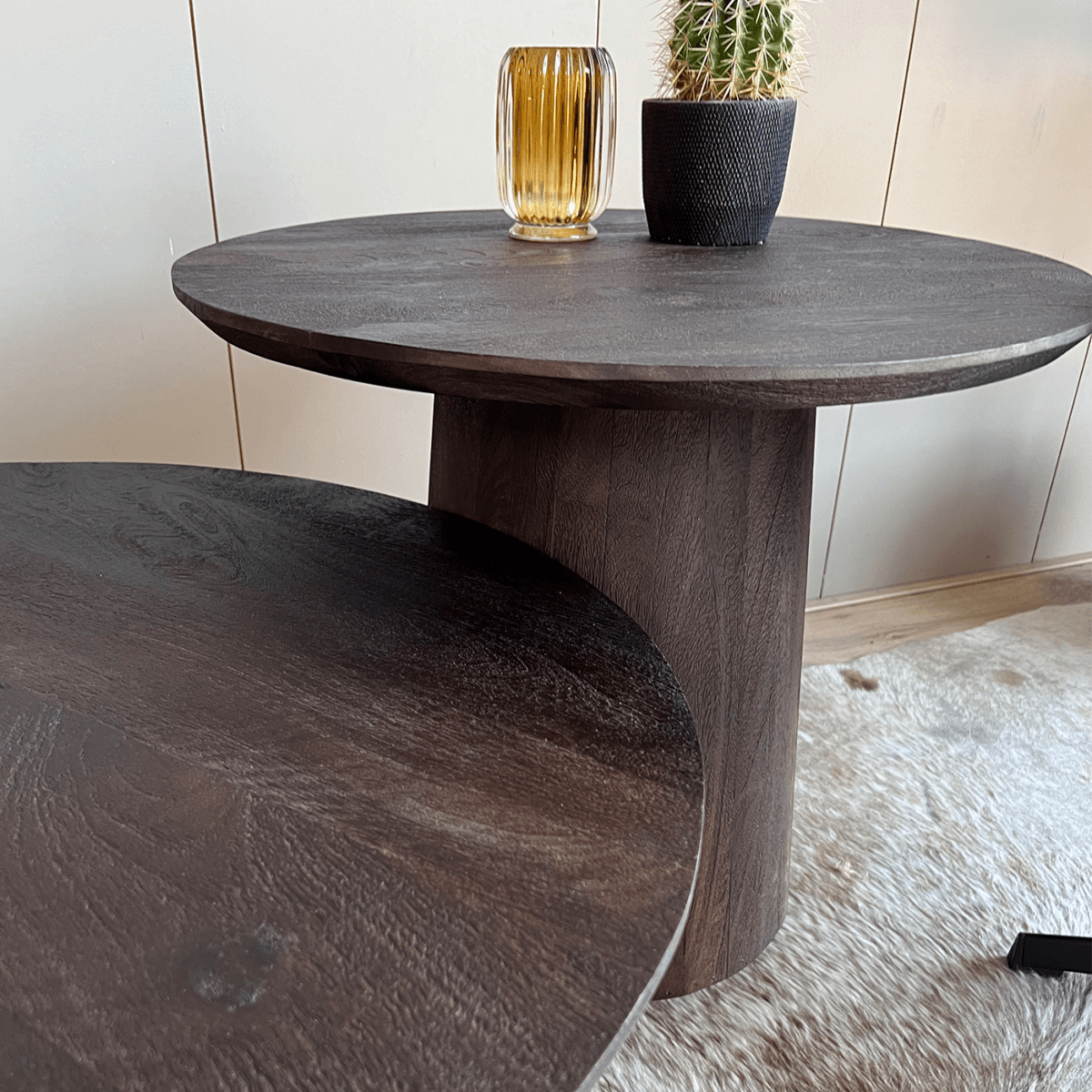 Couchtisch 2er Set Oslo Braun – Bild 4