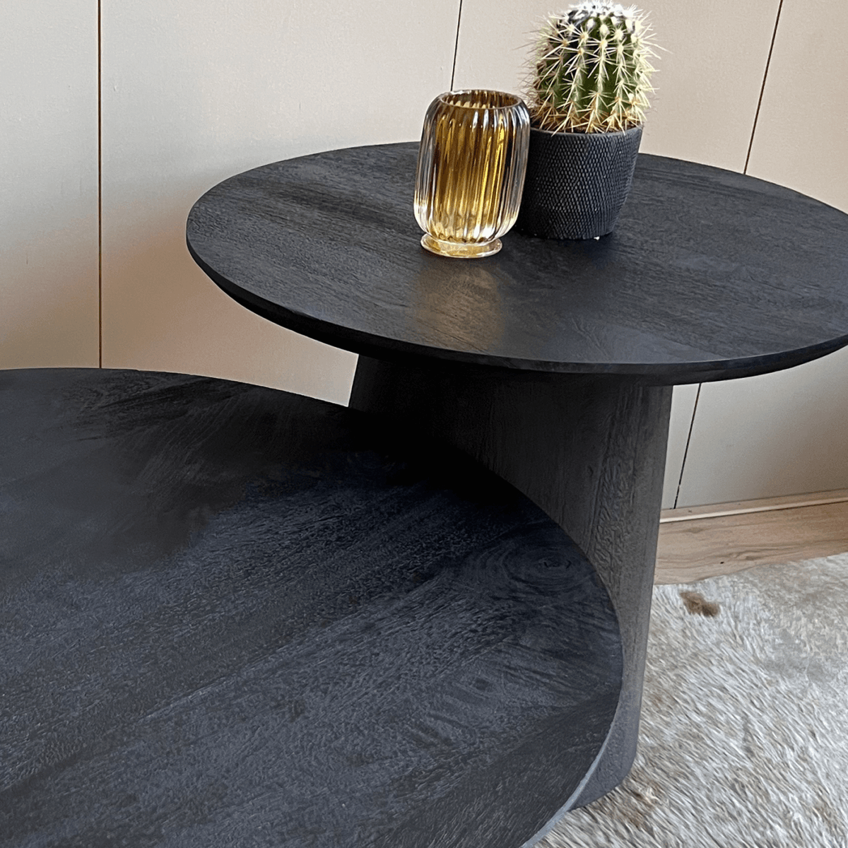 Salontafel set van 2 Oslo Zwart - Afbeelding 4