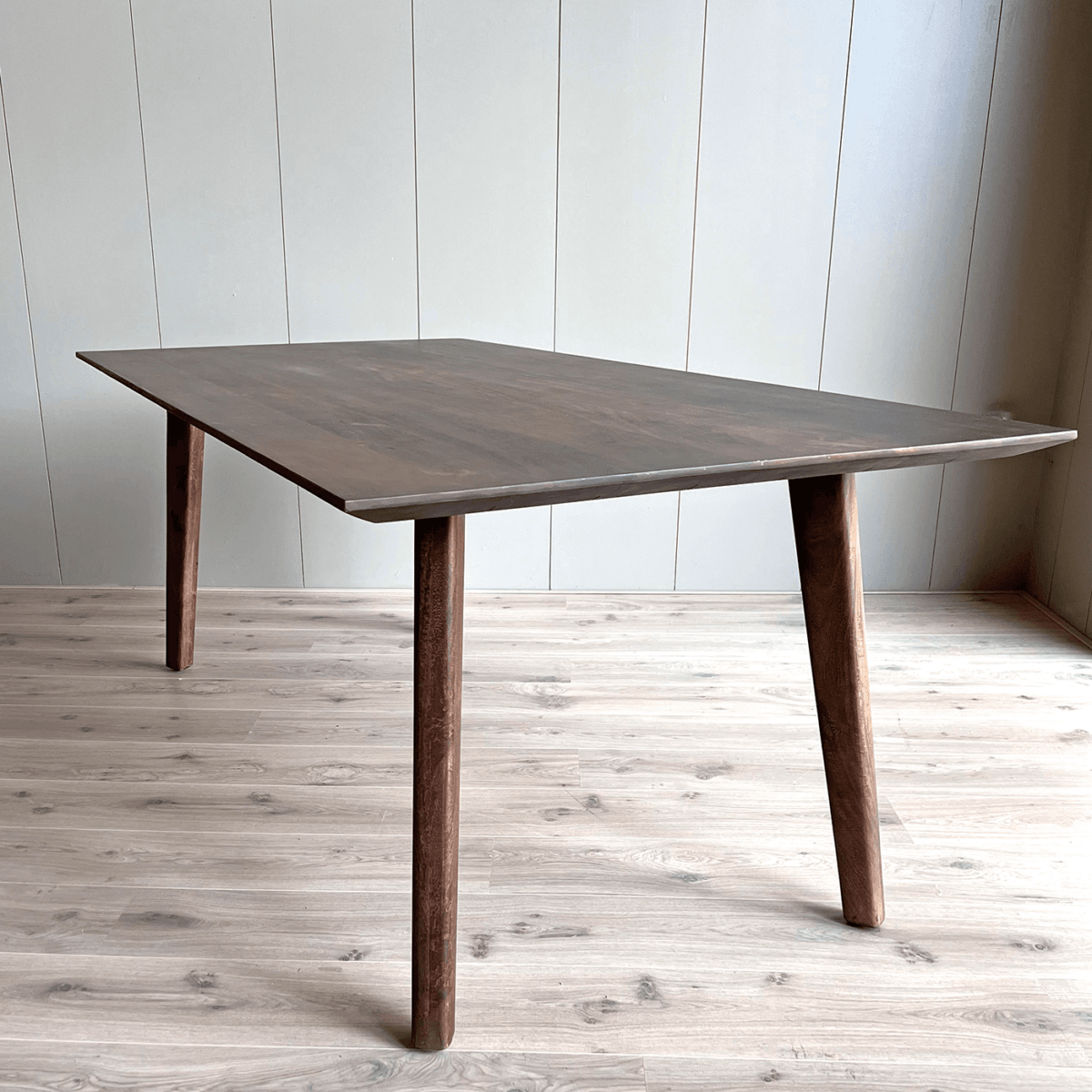 Esstisch Mango Nussbaum mit Holzbein 240x100 cm – Bild 5