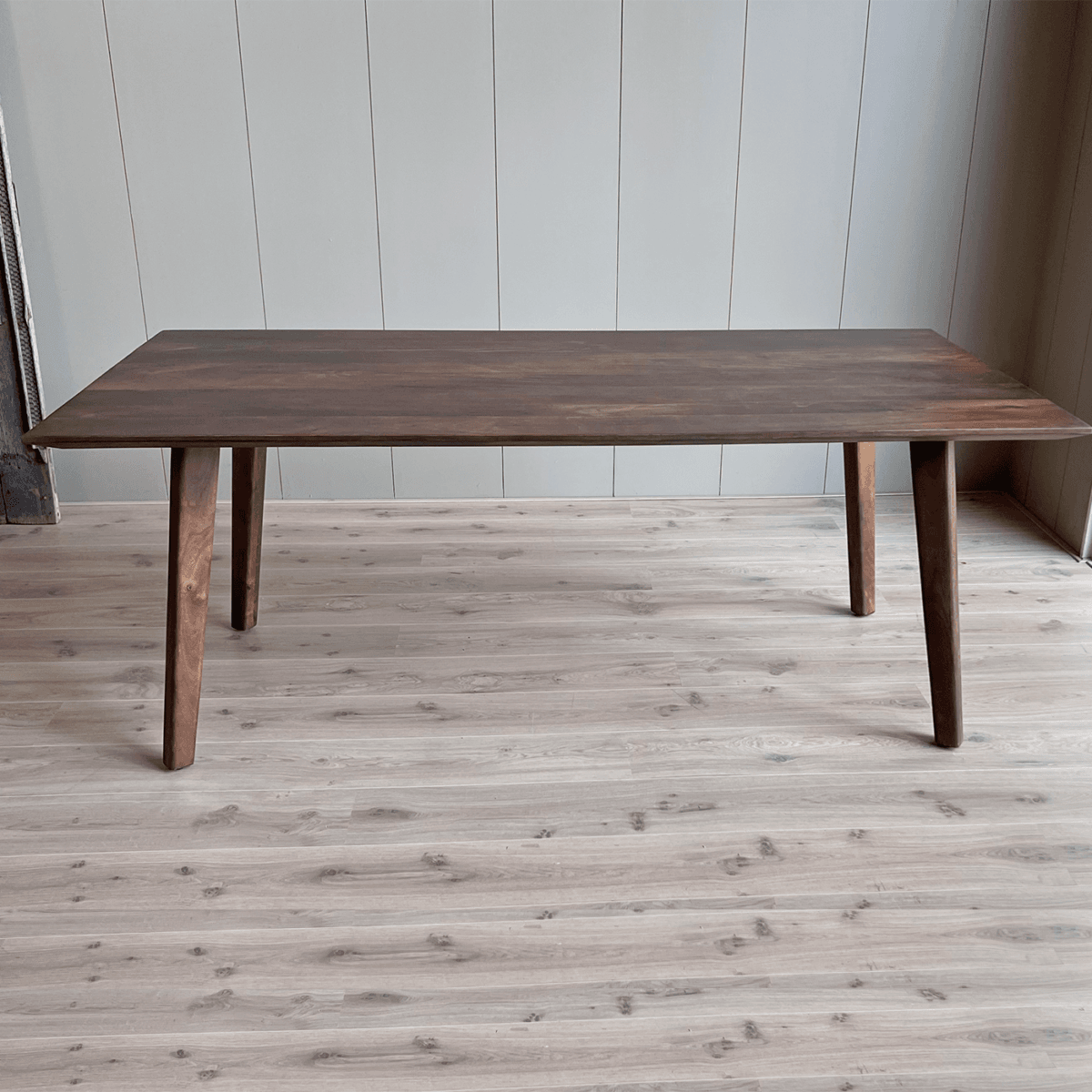 Esstisch Mango Nussbaum mit Holzbein 240x100 cm – Bild 4