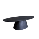 Couchtisch Oslo, oval, schwarz – Bild 2