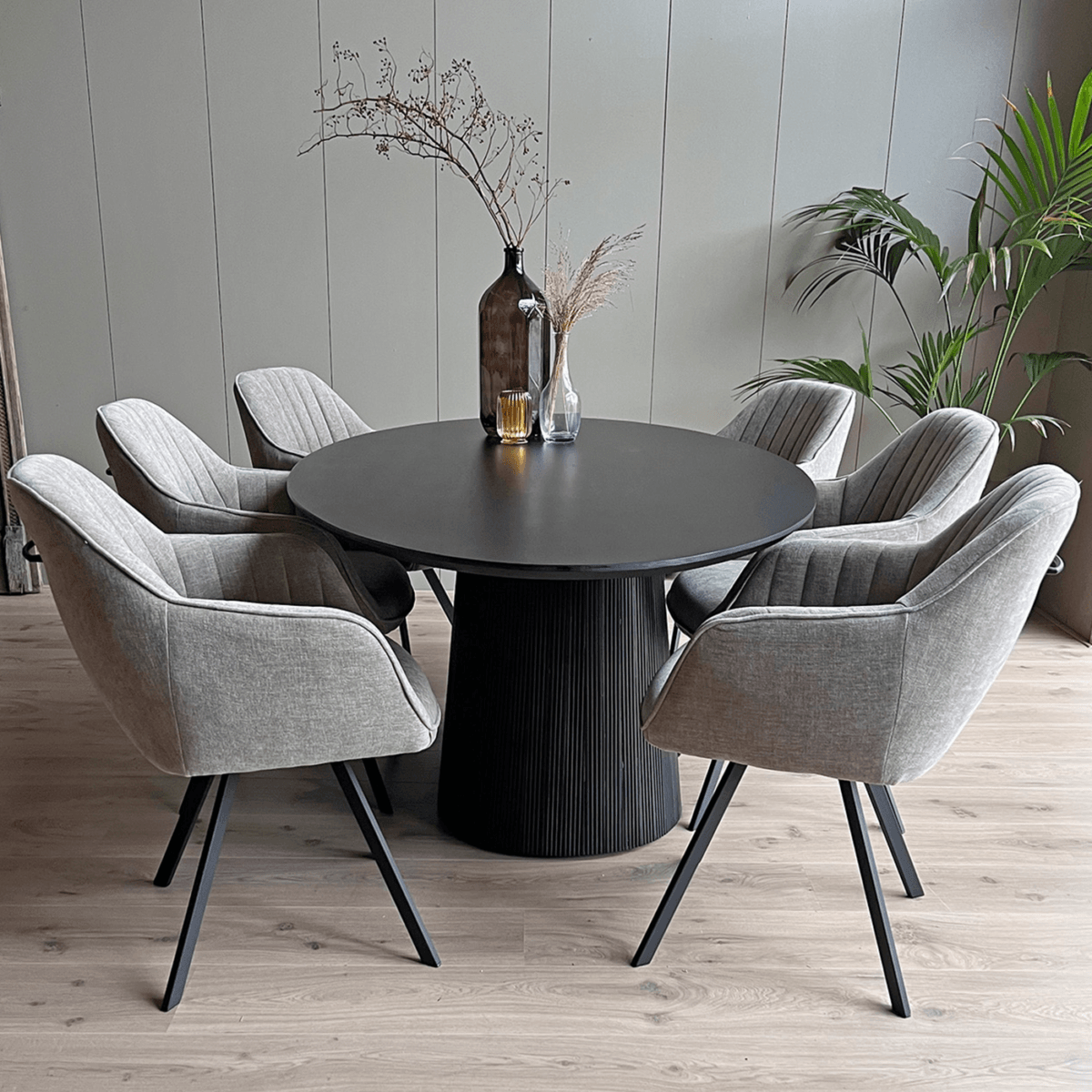 Eetkamertafel Rome ovaal Zwart 240 cm - Afbeelding 3