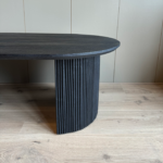 Couchtisch Luca oval schwarz – Bild 5