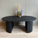 Couchtisch Luca oval schwarz – Bild 3