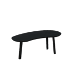 Table basse noire bio