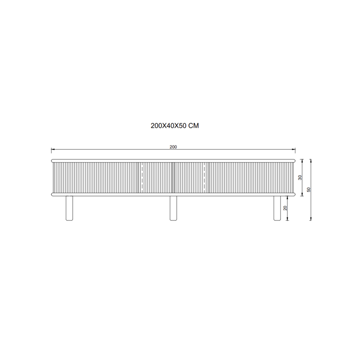 Flash Sale - Tv-meubel Valencia 200cm - Afbeelding 8