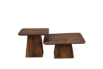 Schöner Couchtisch 2er Set braun