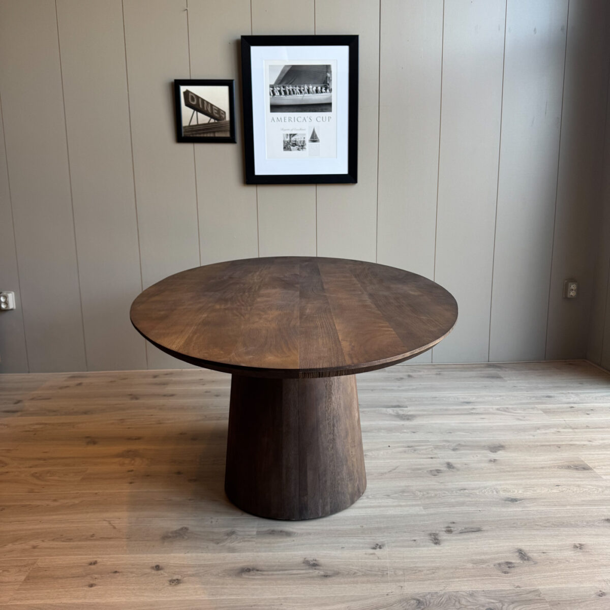 Eetkamertafel Oslo ovaal Bruin 160 cm - Afbeelding 3