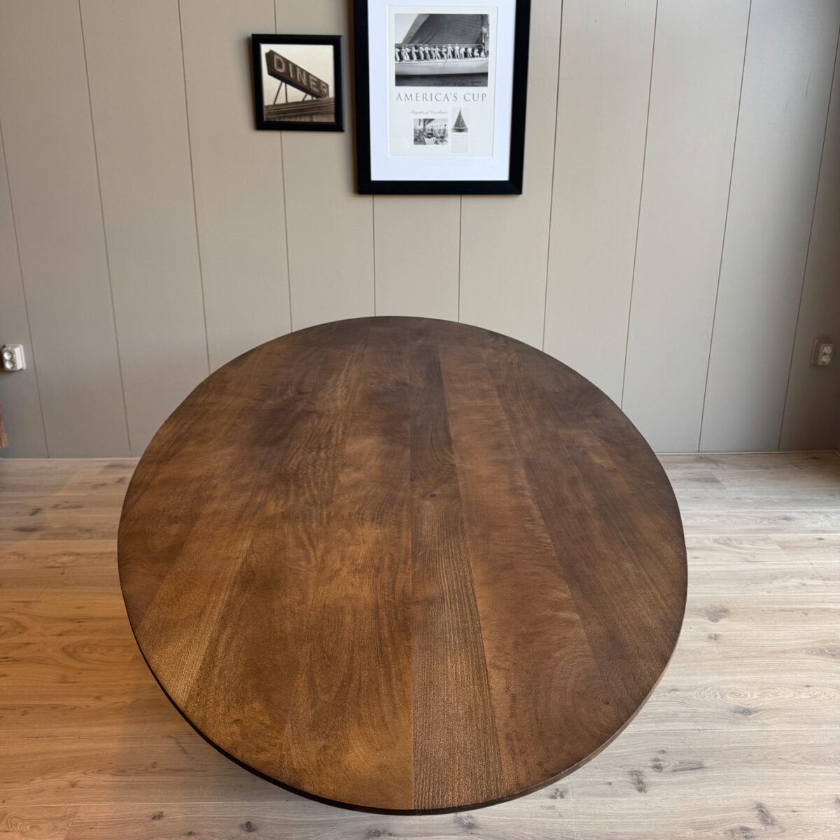 Eetkamertafel Oslo ovaal Bruin 160 cm - Afbeelding 5