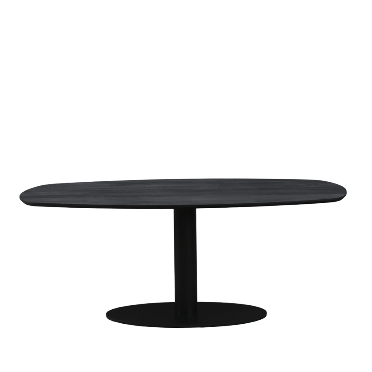 Esstisch Berlin Dänisch Oval Schwarz 200cm – Bild 1