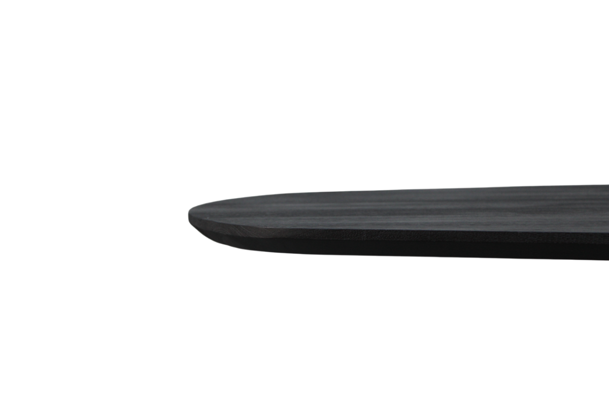 Esstisch Berlin Dänisch Oval Schwarz 200cm – Bild 5