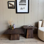 Schöner Couchtisch 2er Set braun – Bild 14