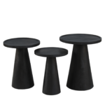 Table basse set de 3 Oslo Black