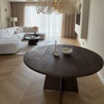 Eettafel Bergen Rond Bruin 140cm - Afbeelding 9