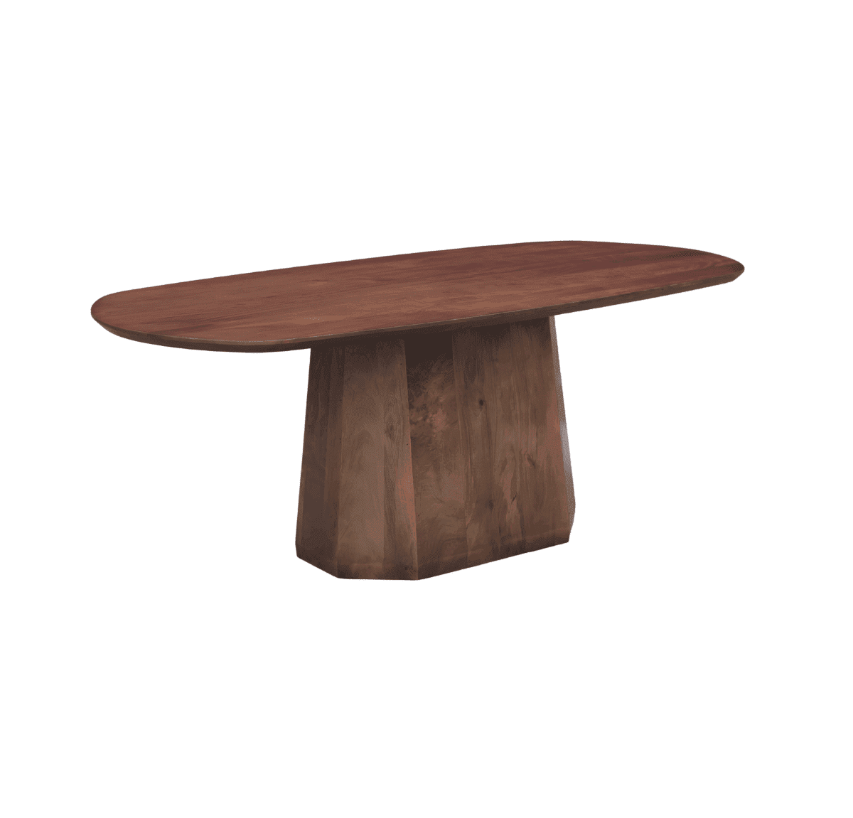 Eettafel Hexagon Deens Ovaal Bruin 160cm - Afbeelding 2