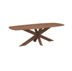 Eettafel Hamburg Deens Ovaal Naturel 160cm