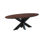 Couchtisch Helsinki, oval, braun, 120 cm – Bild 3
