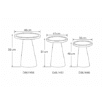 Table basse set de 3 Oslo Black – Image 19