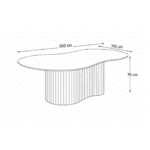 Table de salle à manger Vienna organic 200cm – Image 13