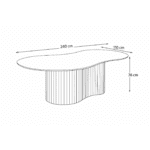 Table de salle à manger Vienna organic 240cm – Image 13