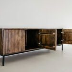 Meuble TV en noyer 165cm – Image 11