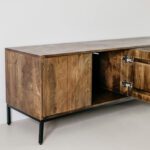 Meuble TV en noyer 165cm – Image 12