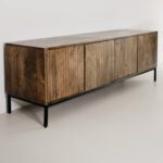 Meuble TV en noyer 165cm – Image 13