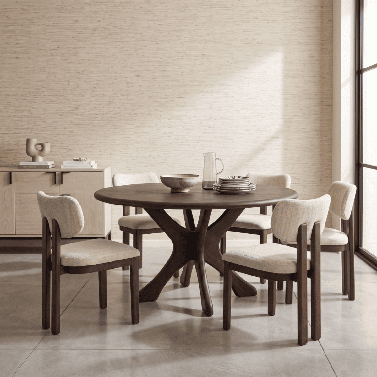 Eettafel Bali Rond Bruin 150cm - Afbeelding 2